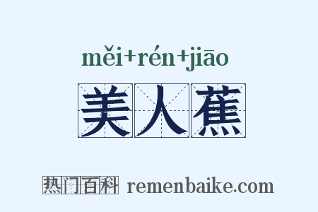 美人蕉是什么意思的图片